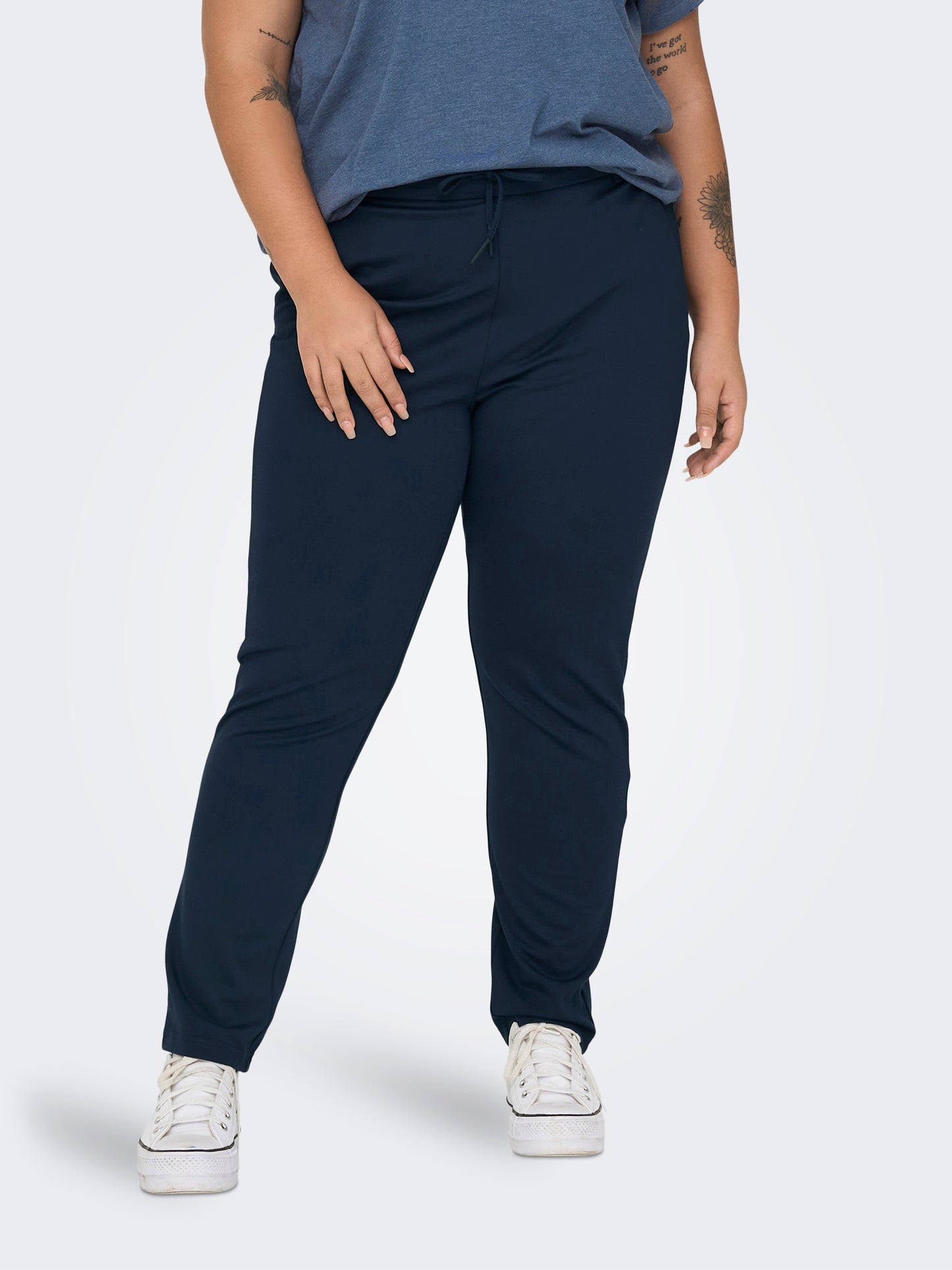 ONLY CARMAKOMA CARGOLDTRASH LIFE CLASSIC PANT BLAUW