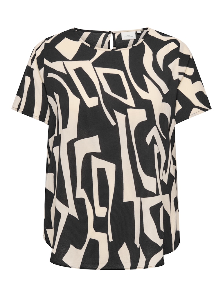 Only Carmakoma CARVICA LIFE SS TOP WVN NOOS Black Vendome geo