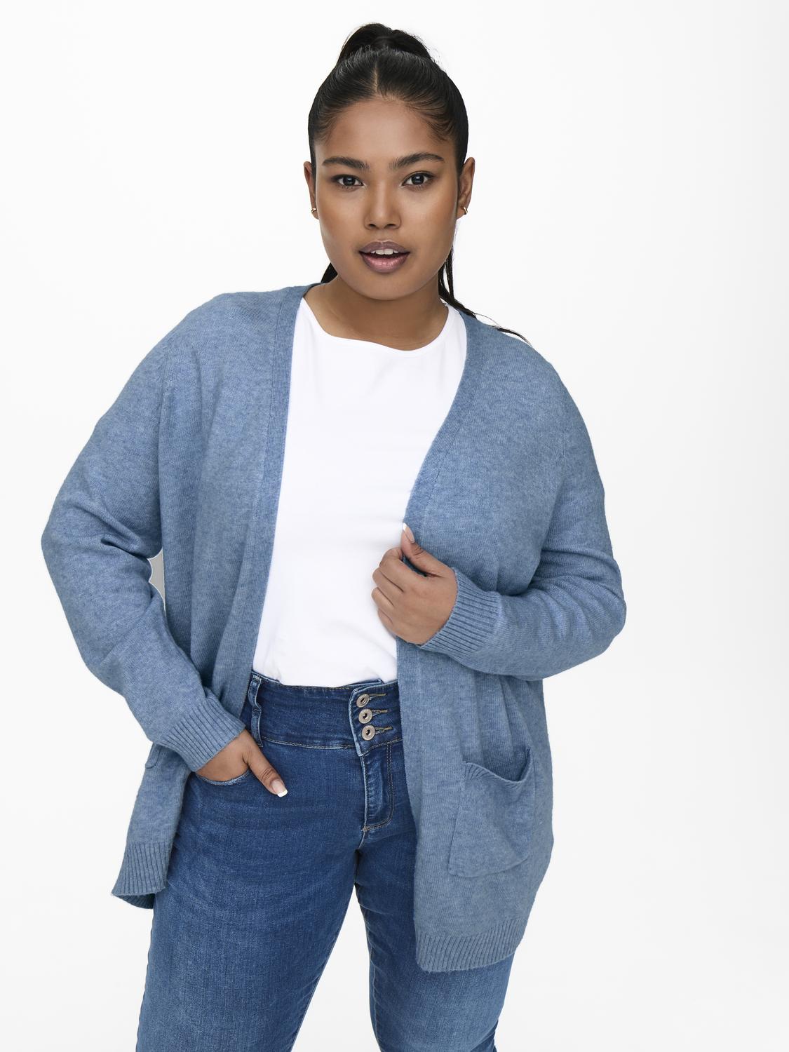 Only Carmakoma CARESLY L/S OPEN CARDIGAN KNT NOOS Allure