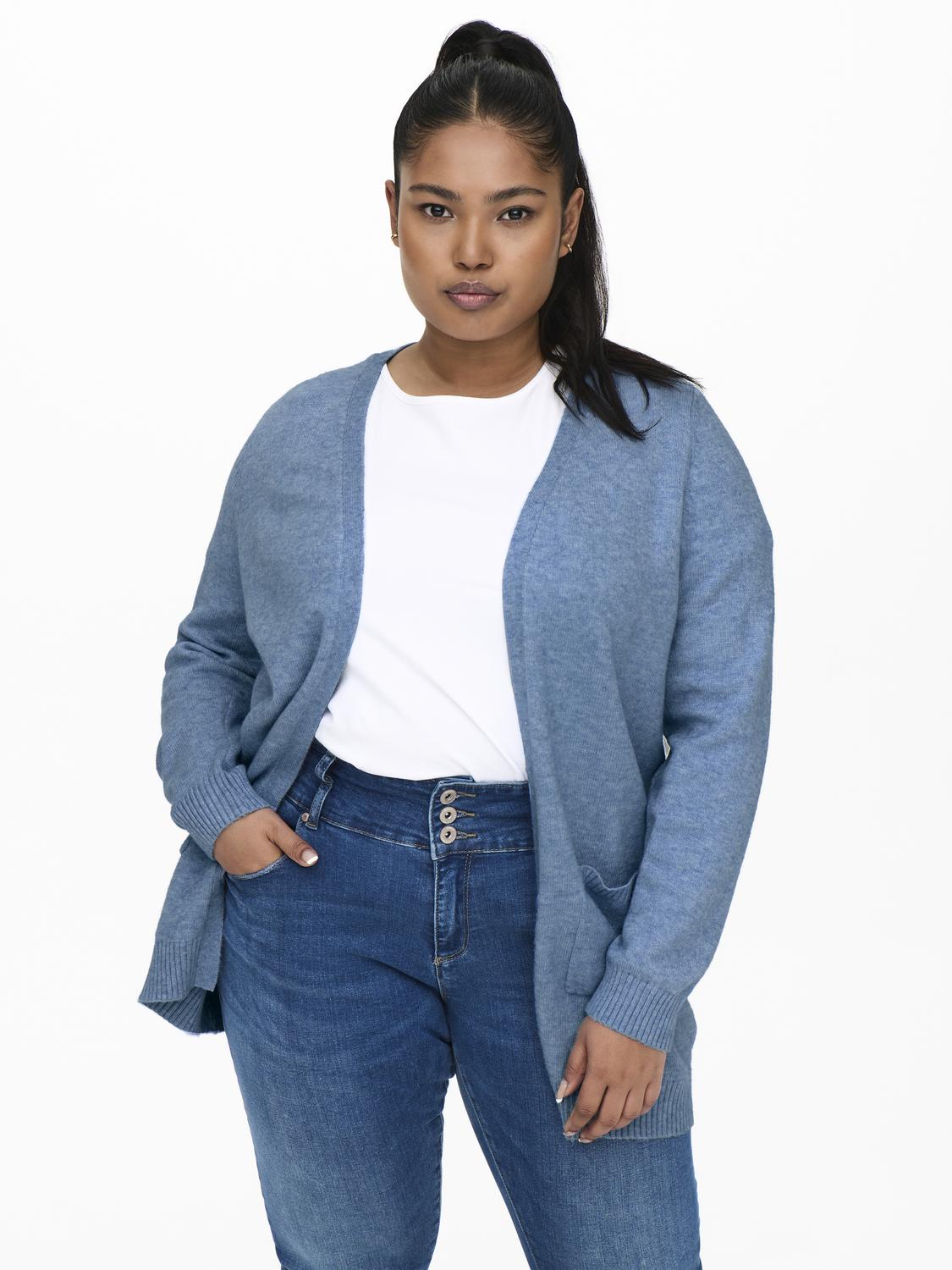 Only Carmakoma CARESLY L/S OPEN CARDIGAN KNT NOOS Allure