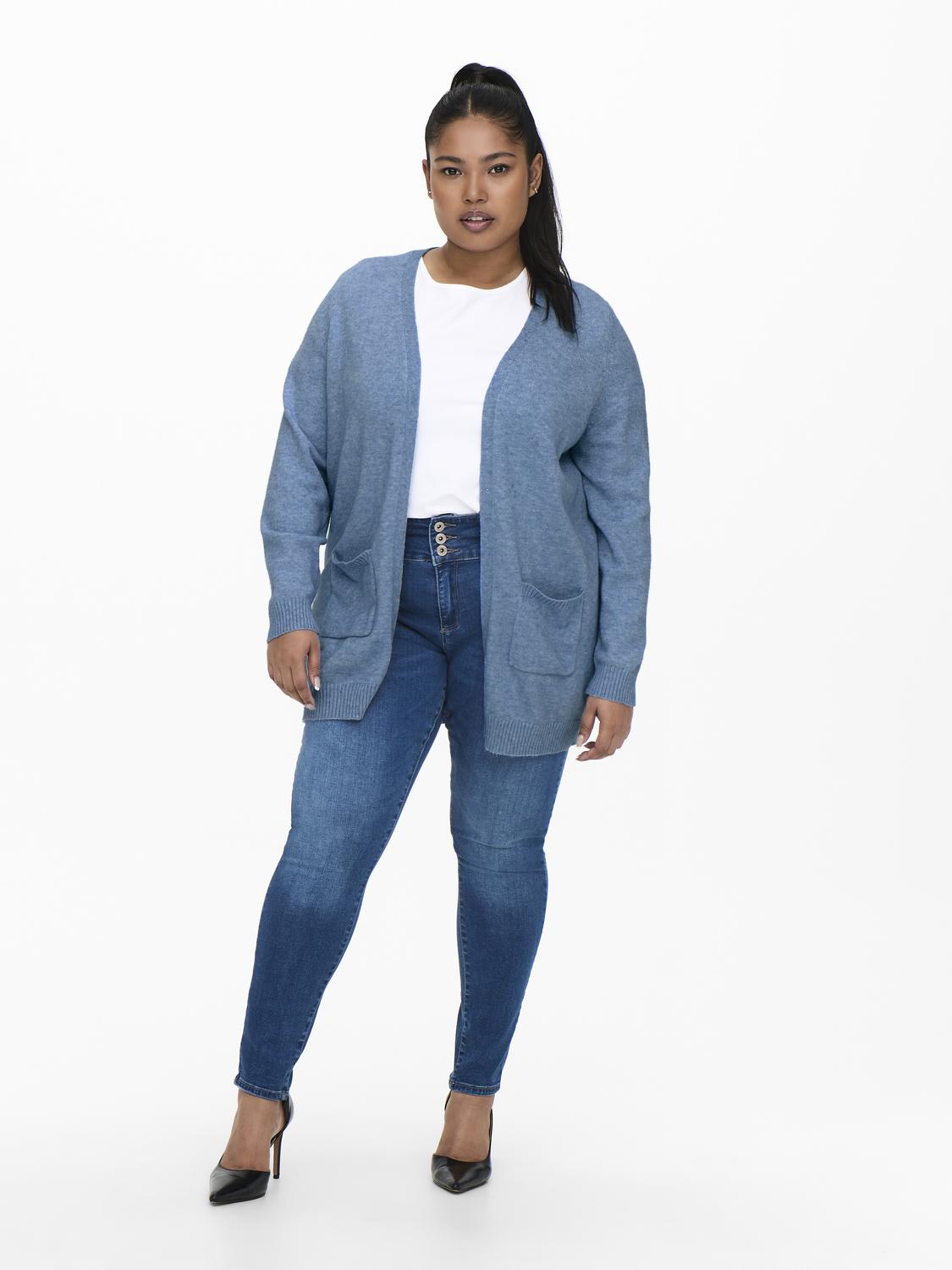 Only Carmakoma CARESLY L/S OPEN CARDIGAN KNT NOOS Allure
