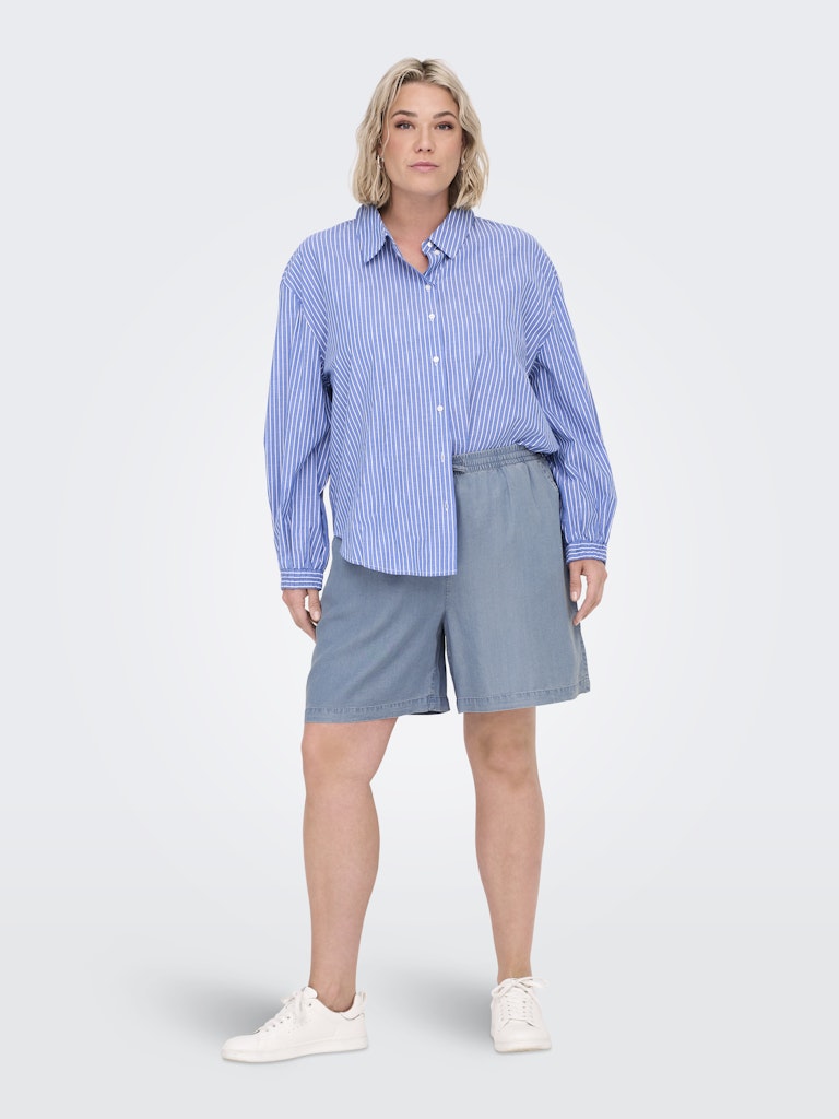 Only Carmakoma CARPEMA LIFE LYOCELL DNM SHORTS YOK light blue