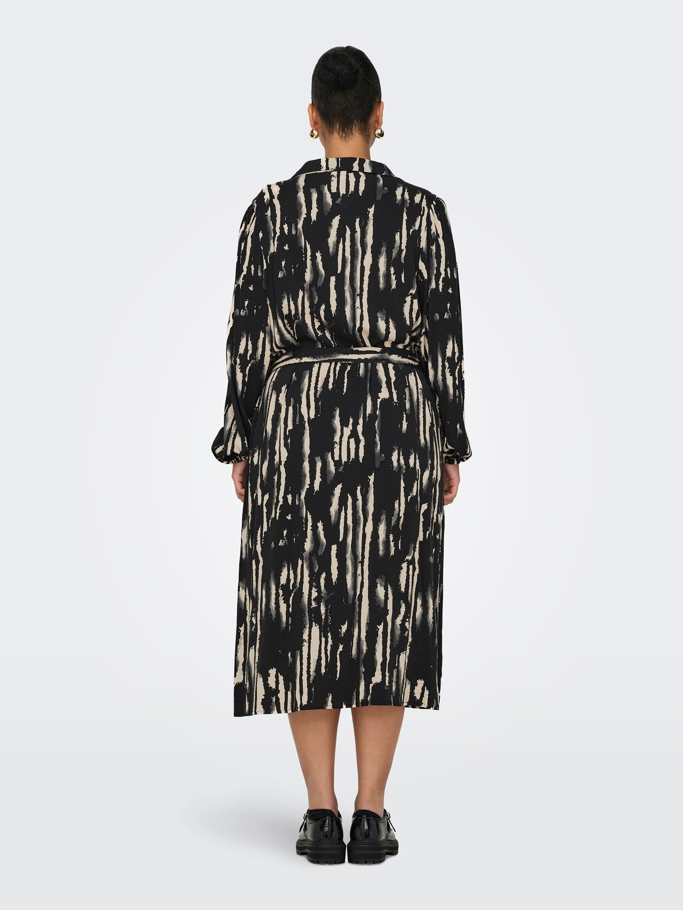 ONLY CARMAKOMA CARMIKAELA LS CALF SHIRT DRESS