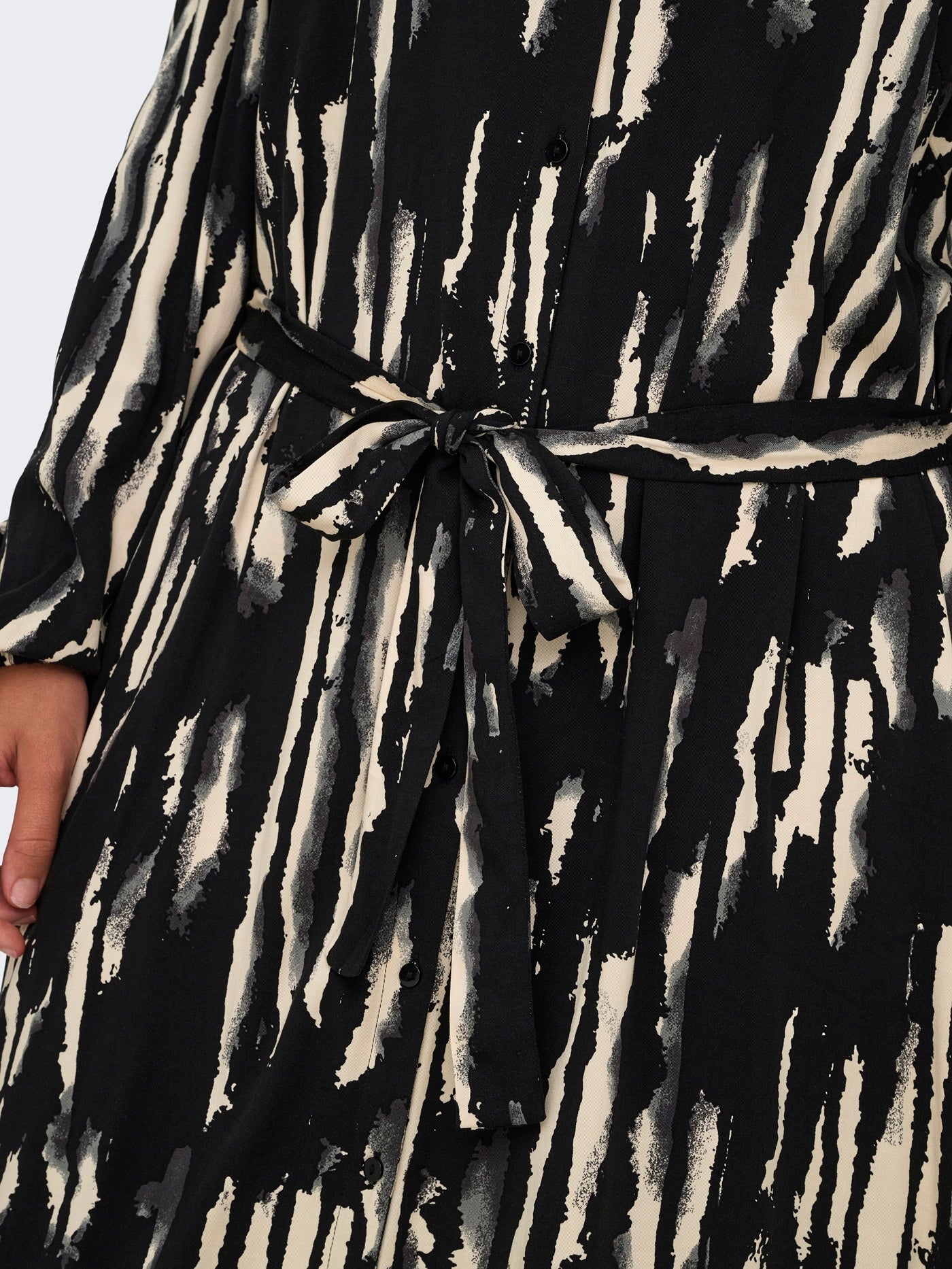 ONLY CARMAKOMA CARMIKAELA LS CALF SHIRT DRESS