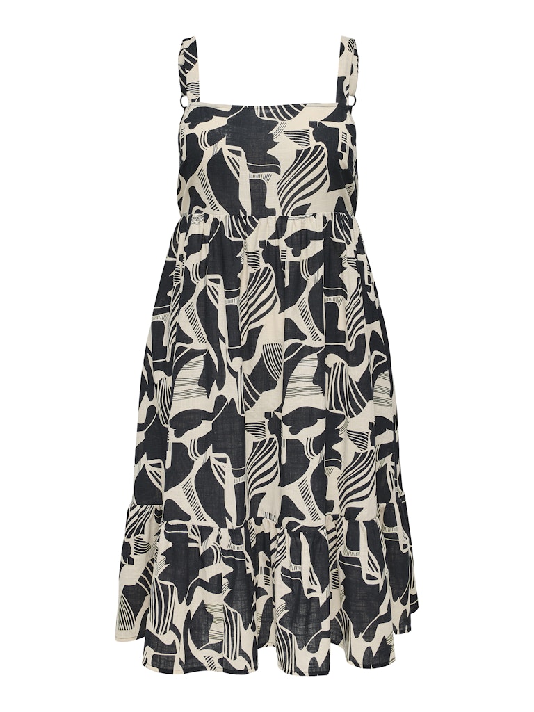 Only Carmakoma CARMALUSI S/L CALF DRESS AOP Pumice Stone