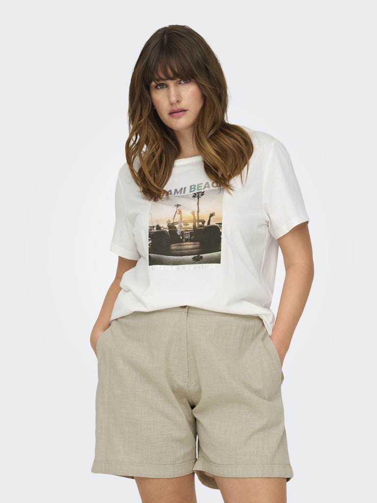 Only Carmakoma CARARNA LIFE SS REG TEE JRS wit