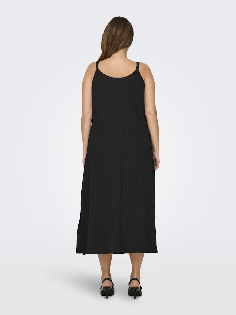 Only Carmakoma CARCALLIE STRAP SL MIDI DRESS JRS zwart