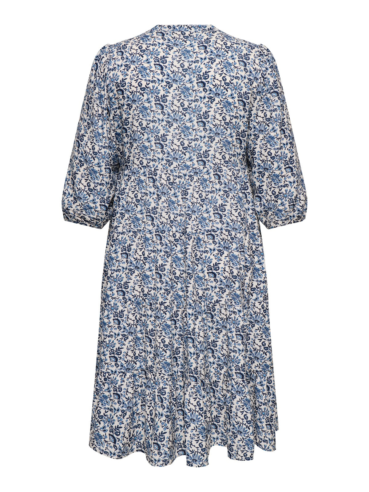 ONLY CARMAKOMA CARMILANA 3/4 DRESS WVN NOOS BLAUW