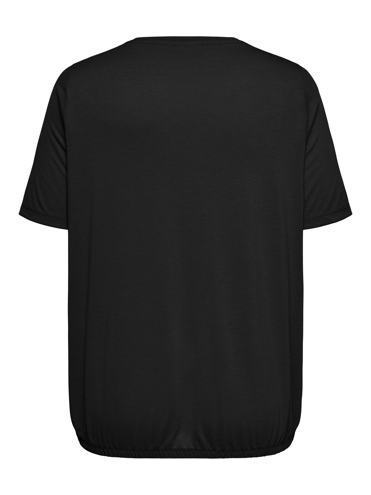 ONLY CARMAKOMA CARCORAL S/S V-NECK TEE JRS ZWART