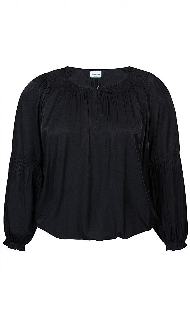 Zhenz Legacy blouse zwart