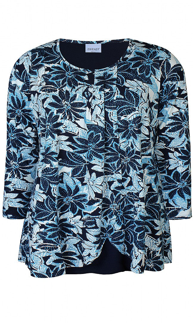 Zhenzi Ester 370 Tuniek Blauw