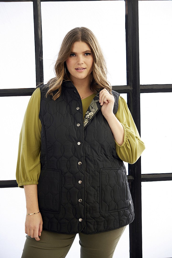 Zhenzi Samira 421 Waistcoat Meerkleurig Reversibel