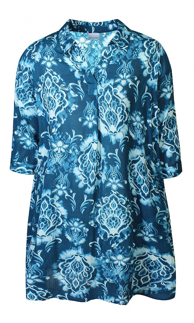 Zhenzi Cacy 498 Jurk Blauw