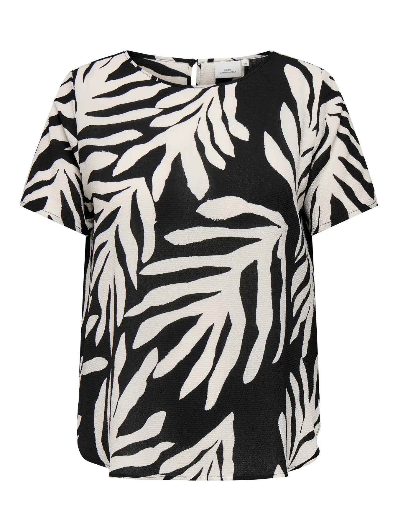 Only Carmakoma CARVICA LIFE SS TOP Blauw Printed