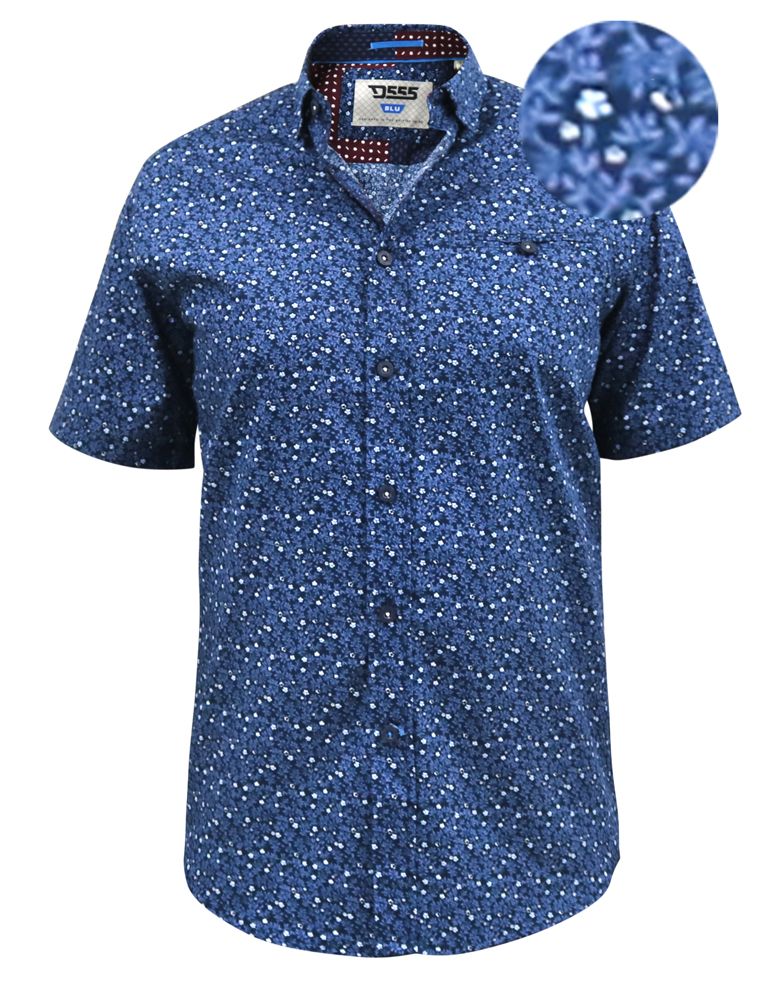 Duke 555 Tristain Overhemd Blauw Plussize