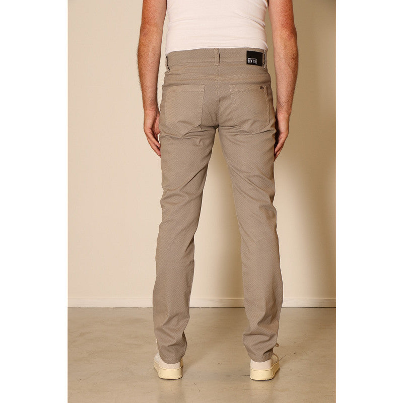 NEW-STAR NYON PANTS SLIM FIT PRINTED TWILL SAND