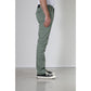 NEW-STAR NYON PANTS SLIM FIT PRINTED TWILL GREEN