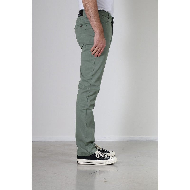 NEW-STAR NYON PANTS SLIM FIT PRINTED TWILL GREEN