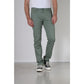 NEW-STAR NYON PANTS SLIM FIT PRINTED TWILL GREEN