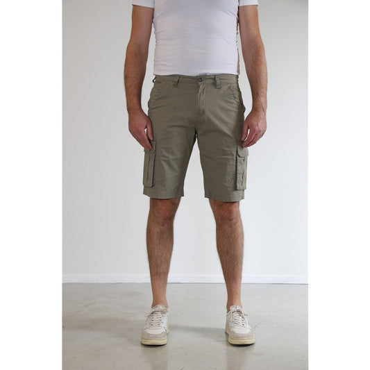 NEW STAR PANTS BERMUDA STRETCH POPLIN LIGHT TAUPE