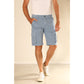 NEW STAR PANTS BERMUDA STRETCH POPLIN LIGHT BLUE
