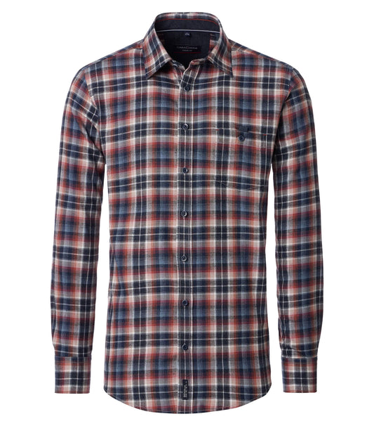 Casa Moda overhemd streep rood blauw