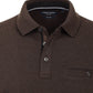 Casa Moda patterned polo shirt 1/1 sleeve brown