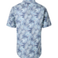 Casa Moda overhemd blauw palmbladeren