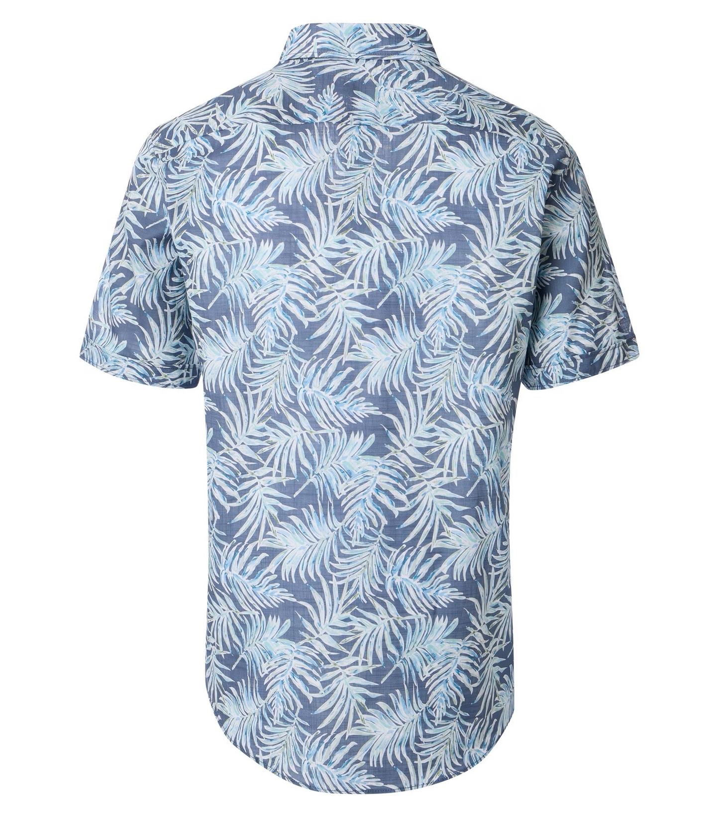 Casa Moda overhemd blauw palmbladeren
