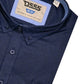DUKE 555 JAMES OVERHEMD KORTE MOUW BLAUW BIG SIZE