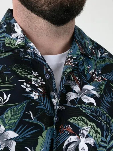Duke 555 Corden Hawaiian Resort Shirt Printed Big Size