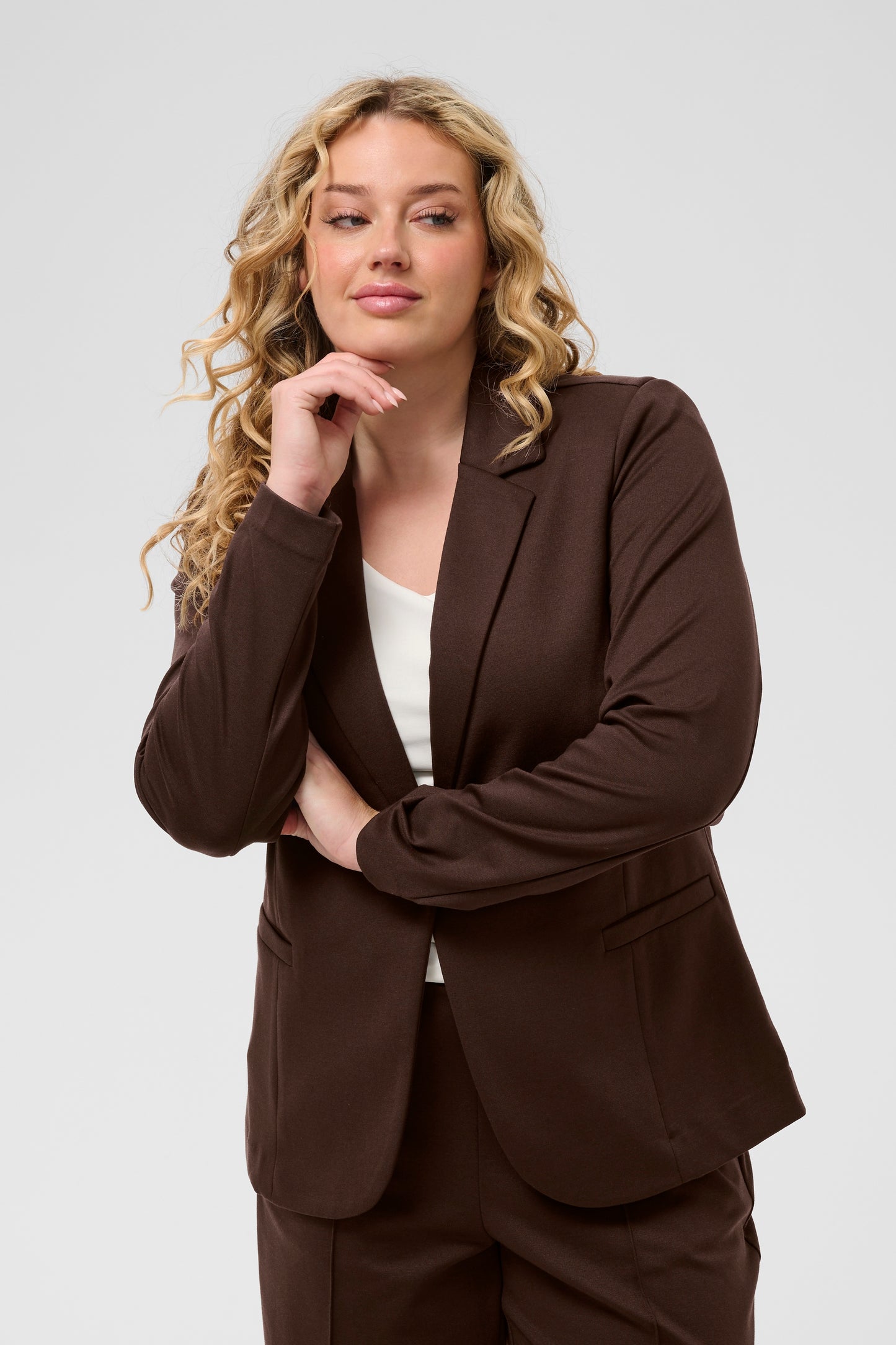 Kaffe Curve KCjenna Blazer Fudge