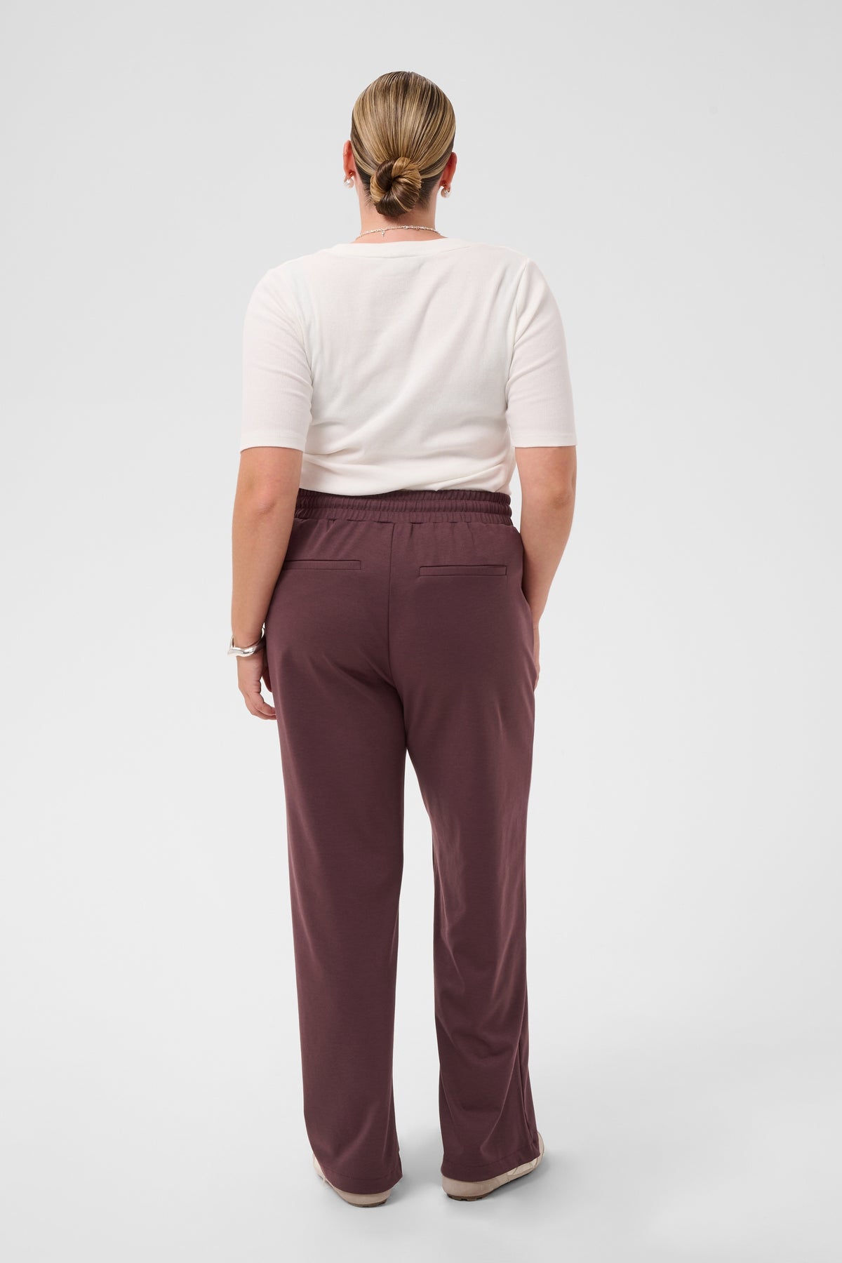 Kaffe Curve KCjenna Straight Pants Fudge
