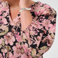 KCsarina Blouse Pink Flower Print