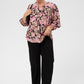 KCsarina Blouse Pink Flower Print