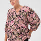 KCsarina Blouse Pink Flower Print