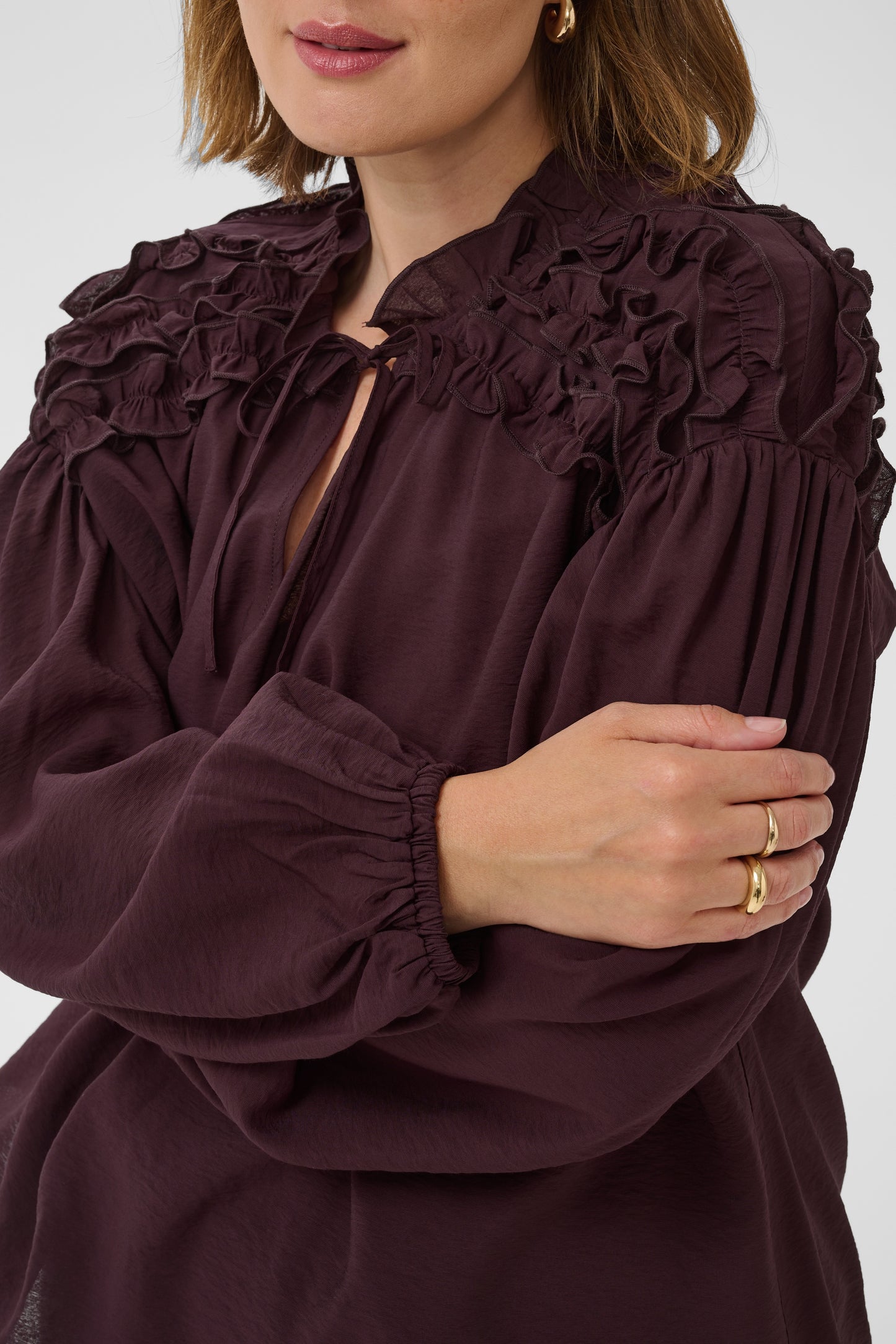 Kaffe Curve KCnicola Blouse Fudge