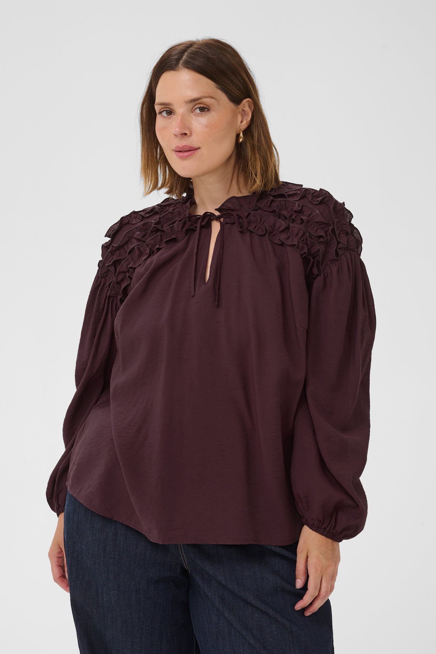 Kaffe Curve KCnicola Blouse Fudge