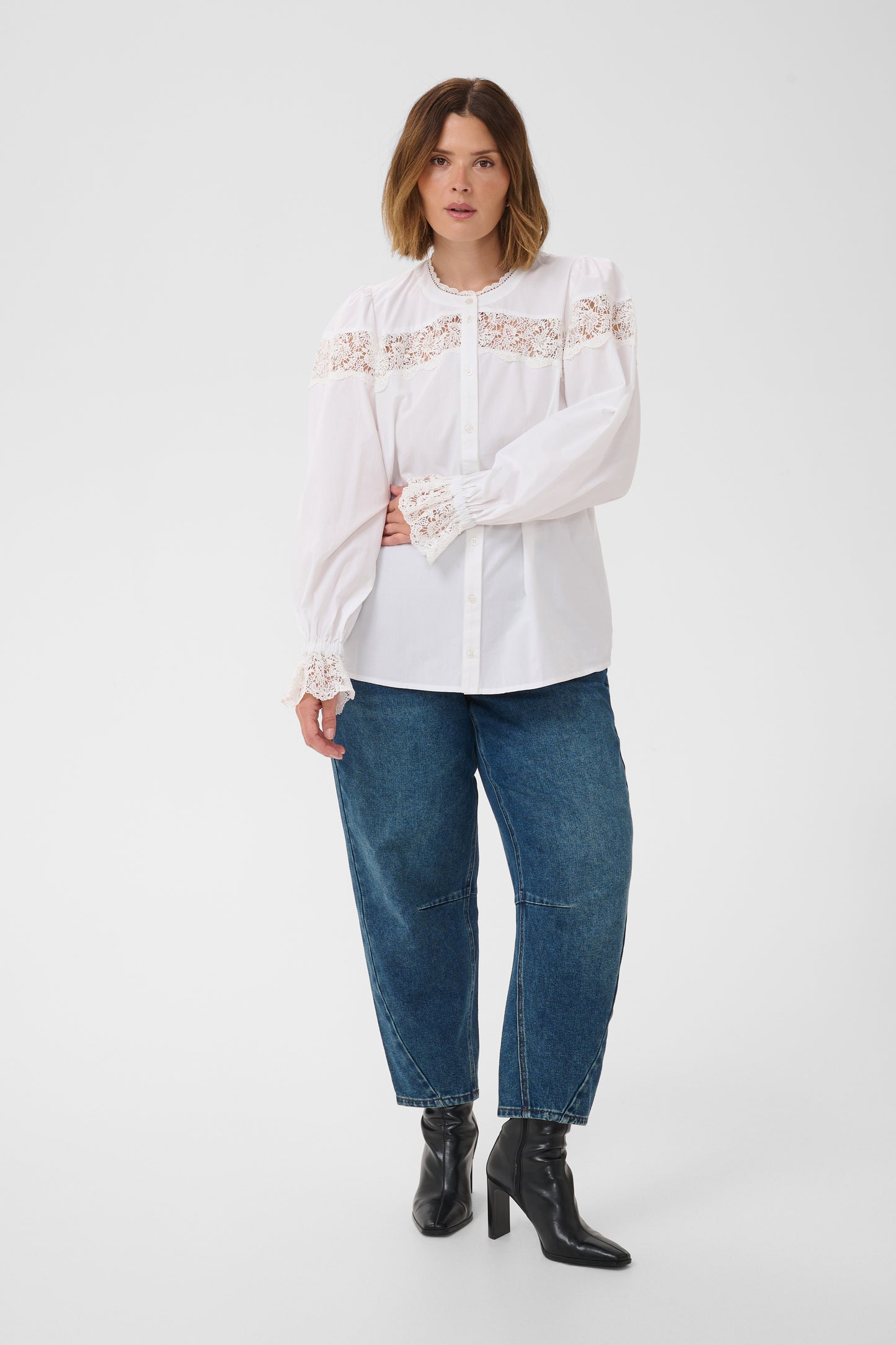Kaffe Curve KClarissa Shirt Chalk
