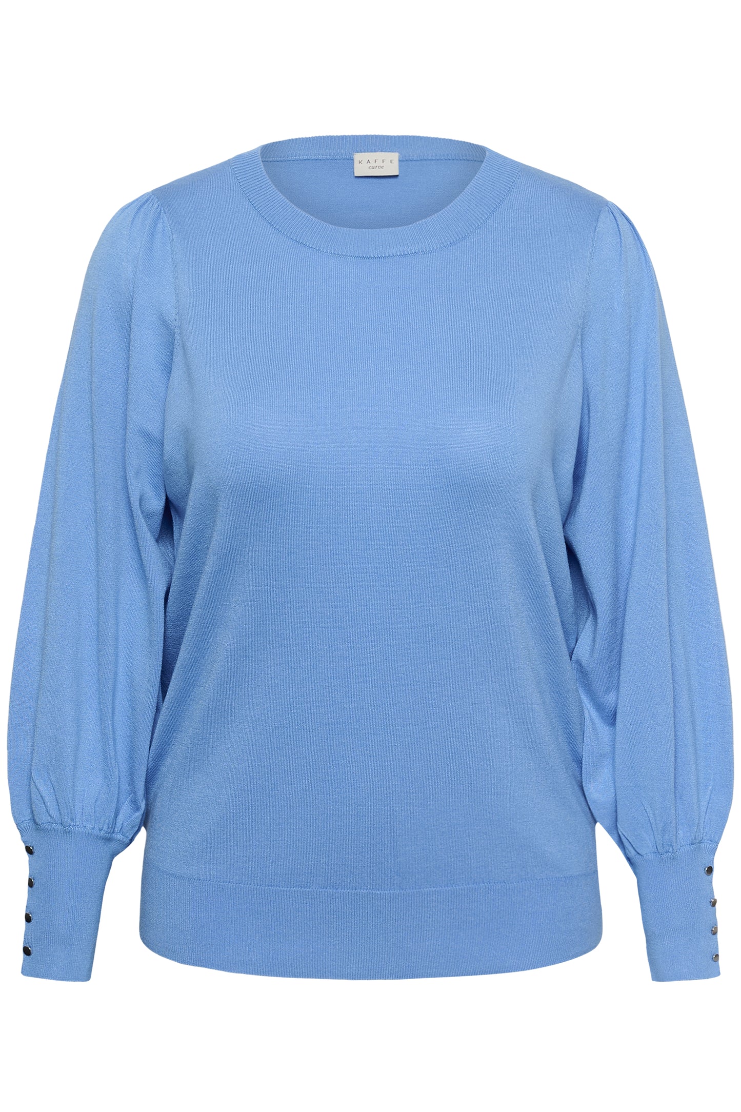 Kaffe Curve KClizzy Round Neck Pullover Buttons Provence