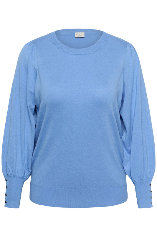Kaffe Curve KClizzy Round Neck Pullover Buttons Provence