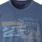 Casa Moda t-shirt o-neck print blue