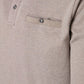 Casa Moda patterned polo shirt 1/1 sleeve plaza taupe