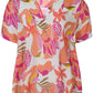 Zhenzi top Lyda Coral Poppy