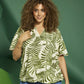 Zhenzi top Macy Palm Leaf