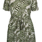 Zhenzi jurk Macy Palm Leaf