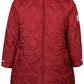 Zhenzi Tinley 872-Jacket Burgundy red