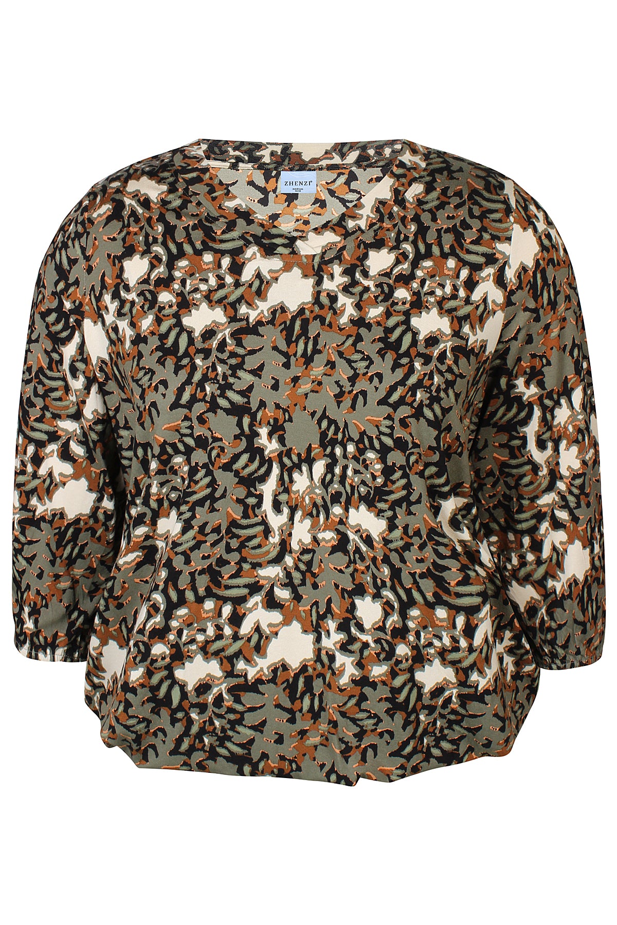 Zhenzi Zh-Sylva 898-Blouse 3/4 Army way