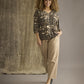Zhenzi Zh-Sylva 898-Blouse 3/4 Army way