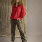 Zhenzi Orra 934-Blouse L/S Tango Red